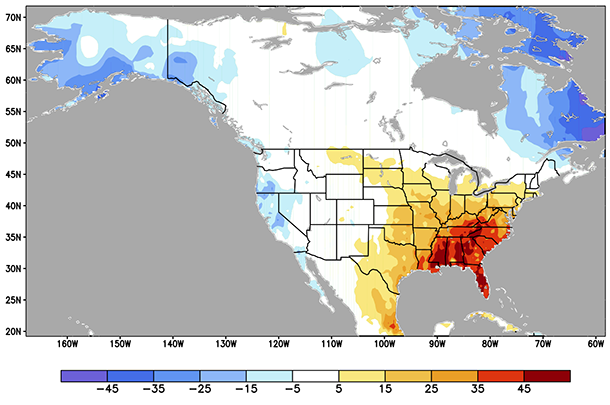 How much do climate patterns influence predictability across the United States?