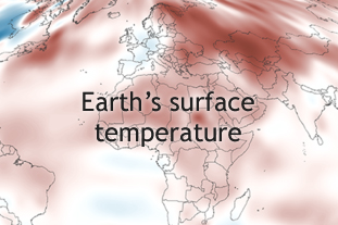 Earth's surface temperature