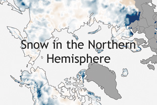 Snow in the Norther Hemisphere