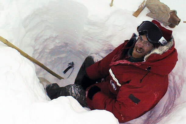 Montzka in a snow pit