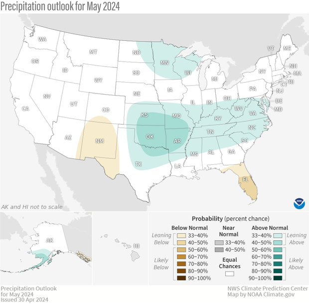 May 2024 precipitation outlook