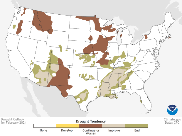 Drought - Monthly Outlook