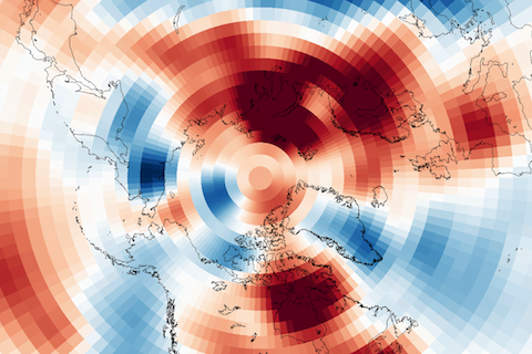 So Far, Arctic Oscillation Favoring Mild Winter for Eastern U. S.