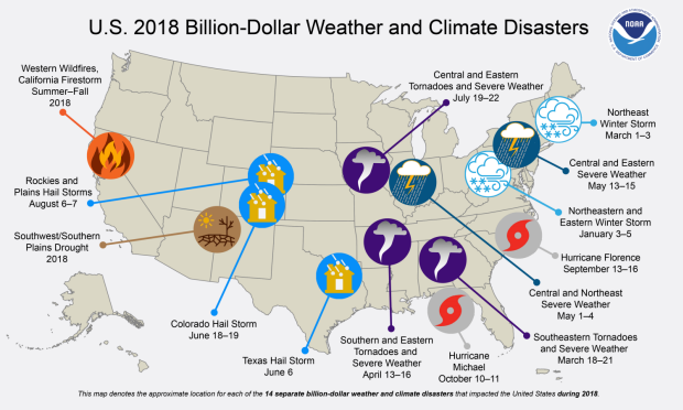 2018 S Billion Dollar Disasters In Context Noaa Climate Gov