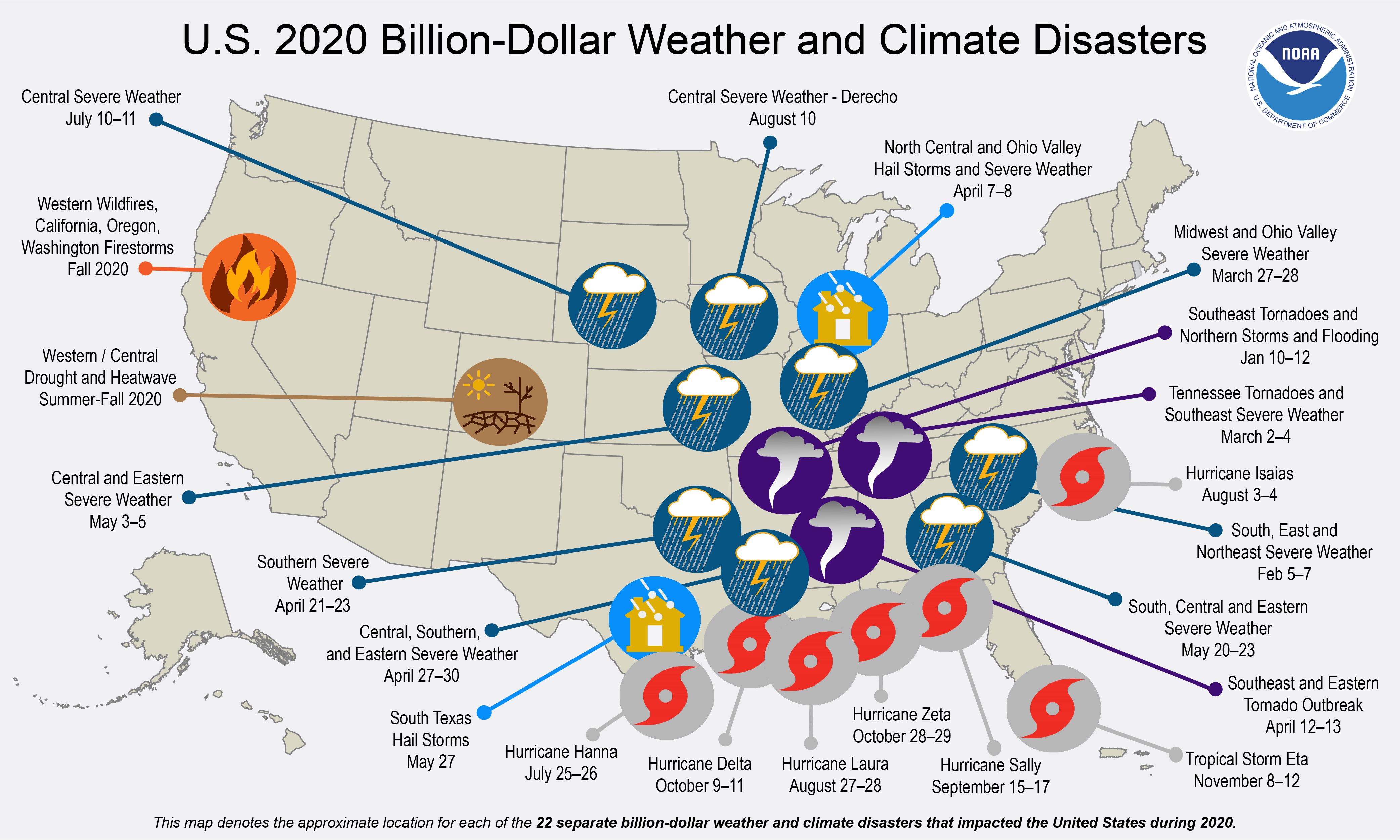 U S Billion Dollar Weather And Climate Disasters In Historical Context Noaa Climate Gov