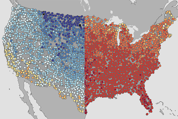 Thumbnail image for Tools & Interactives - Coldest and warmest first day of spring