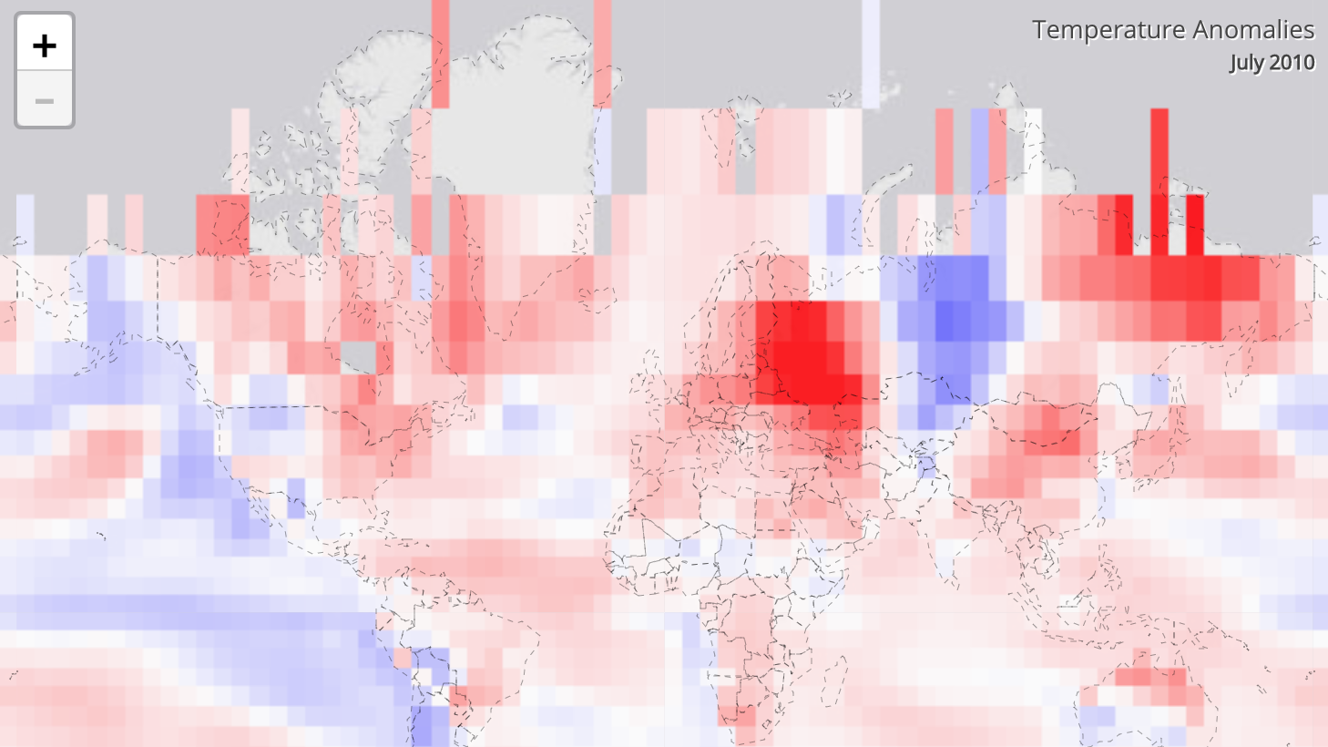 Global Temperature Anomalies -  Map Viewer