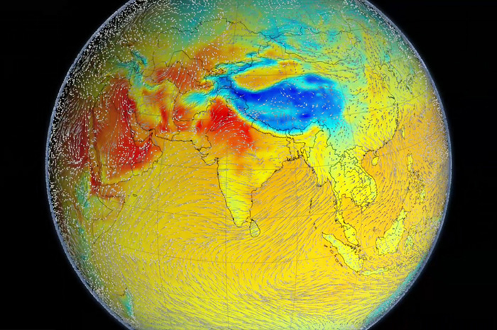 How do changes in surface temperature influence South Asian summer monsoons?