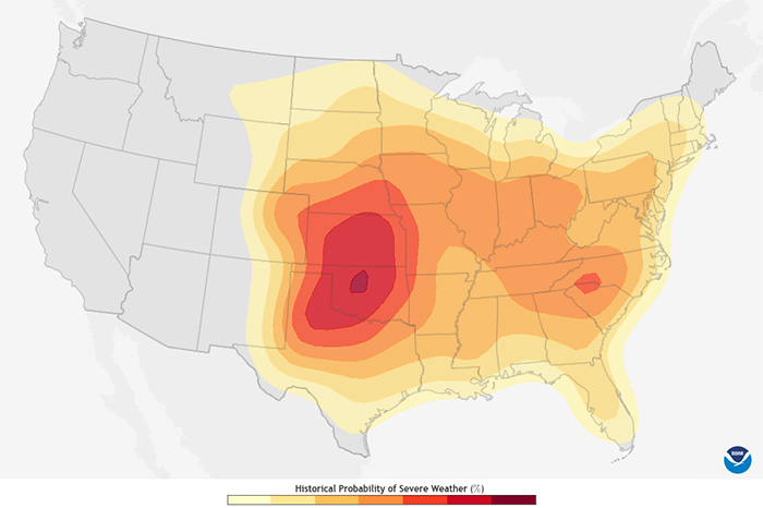 Historic Probability of Severe Weather