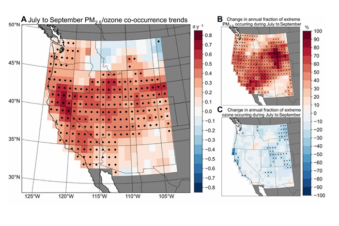 Air pollution from wildfires, rising heat affected two-thirds of U. S. West