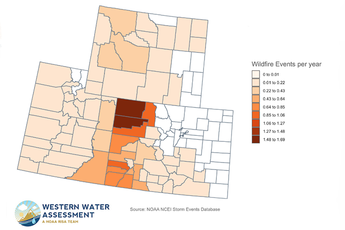 Western Water Assessment updates its database of high-impact events