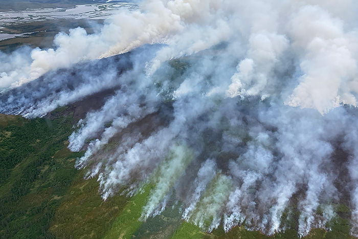 NOAA aids in response to a large tundra wildfire threatening Native communities in southwest Alaska