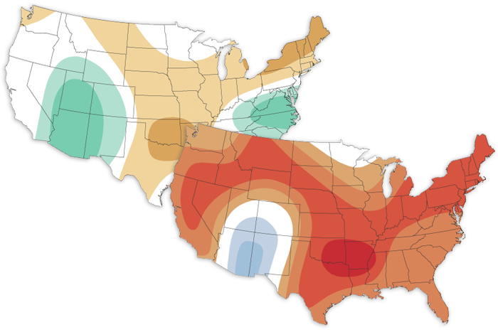 August 2022 U. S. Climate Outlook: a wet Southwest Monsoon and a hot, dry Plains