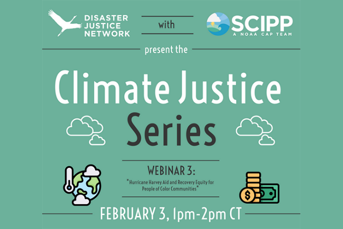 Upcoming Climate Justice webinar