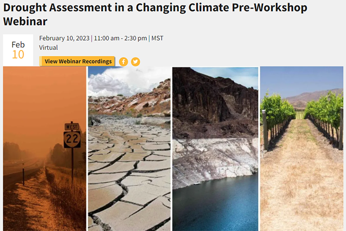 Drought assessment versus climate change