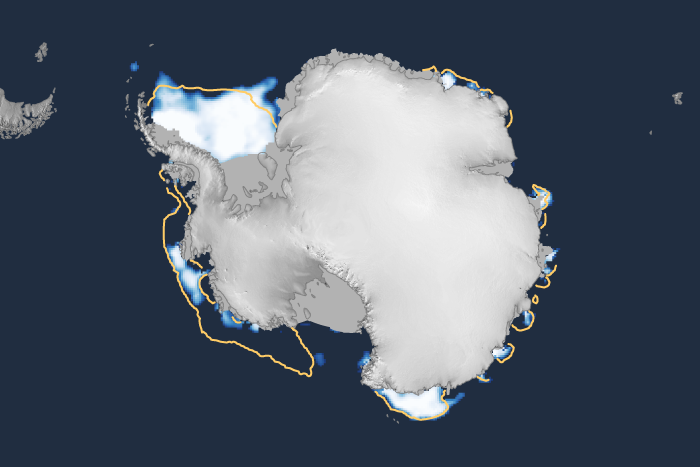 Antarctic sea ice summer minimum ties for second-lowest on record in 2024