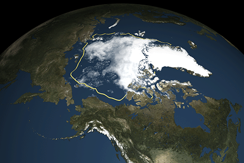 Arctic sea ice ties for second lowest in 2016