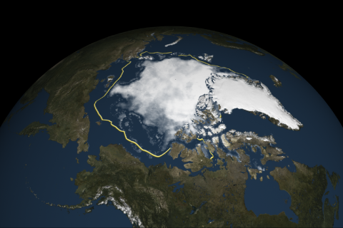 2015 Arctic sea ice fourth lowest on record