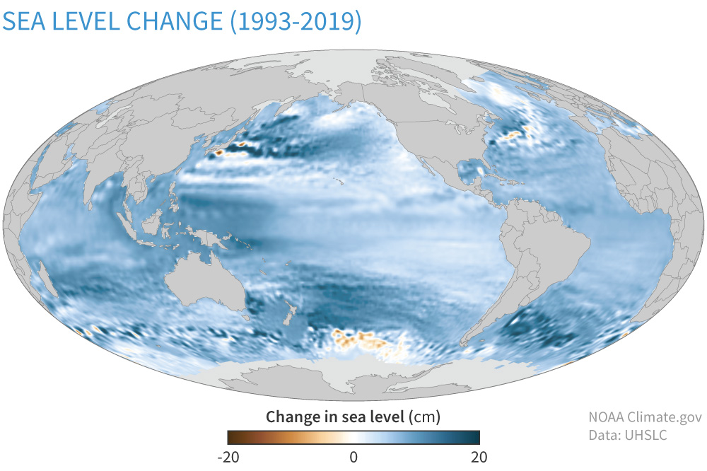 Climate Change Global Sea Level Noaa Climate Gov