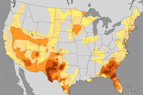 Dry, Warm Spring No Help for Southern Drought