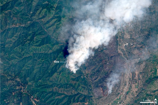 Wildfires burn through southwestern Colorado in June 2018