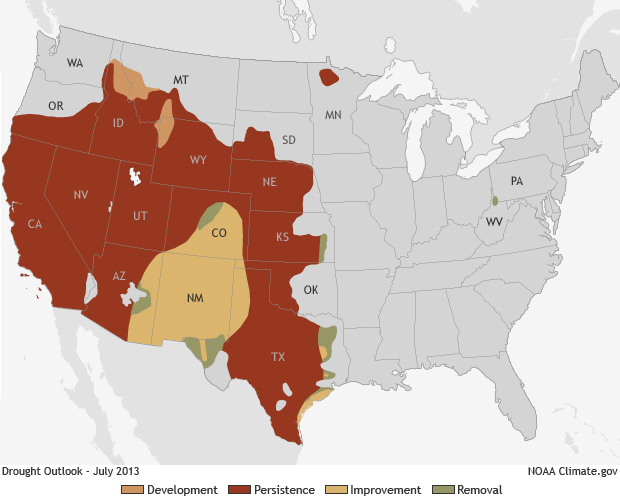Climate Conditions: July 2013 Drought Outlook | NOAA Climate.gov