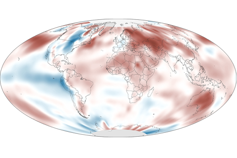 2013 State of the Climate: Earth's surface temperature
