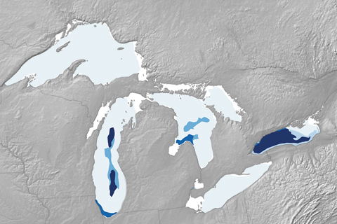 Great Lakes ice cover most extensive since mid-90s