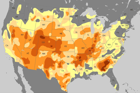 Few states spared from drought in U.S.