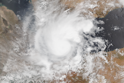Tropical cyclone makes landfall in Somalia in May 2018