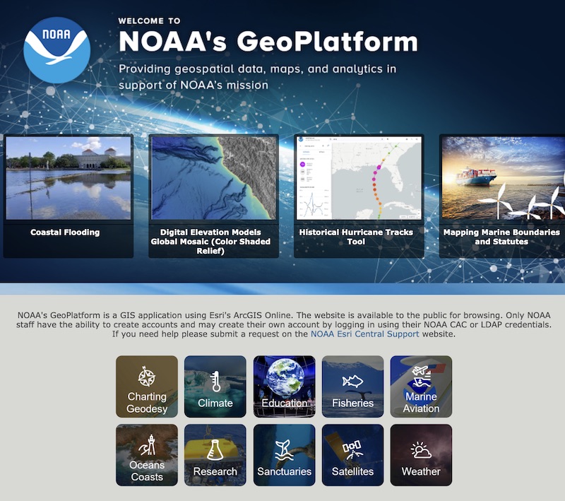 NOAA's GeoPlatform Geospatial Data, Maps, & Apps NOAA Climate.gov