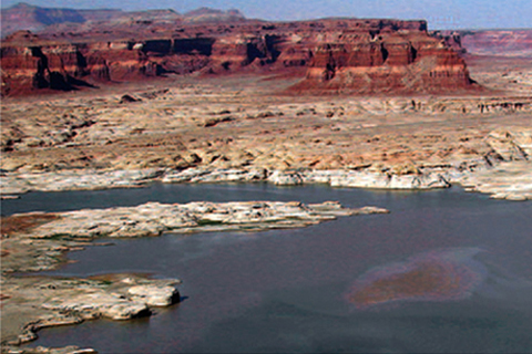 Dramatic Decline in Lake Powell Water Levels