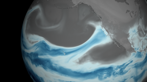 Another atmospheric river soaks northern California in April 2018