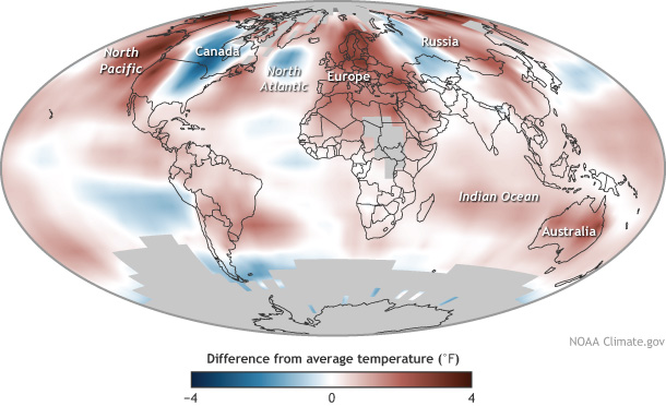 2014 State of the Climate: Earth's Surface Temperature