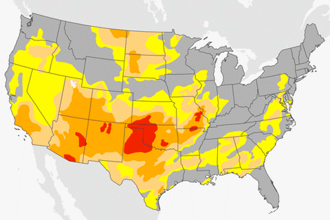 Drought worsens across southern Plains and southwestern United States