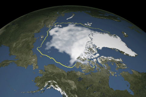 2017 Arctic sea ice minimum comes in at eighth smallest on record