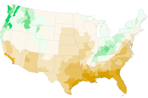 Dry Winter in U. S. Southeast 