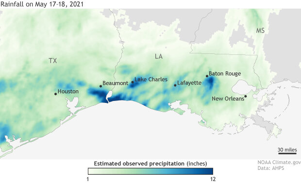 Louisiana Precipitation for 3 hrs ending Saturday 11 Nov at 12pm CST
