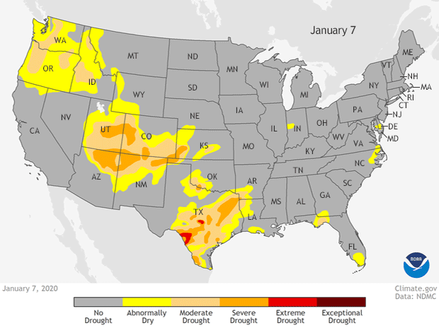 Drought development animation