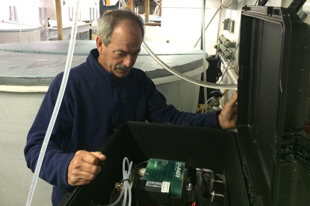 Bill Mook at his oyster hatchery
