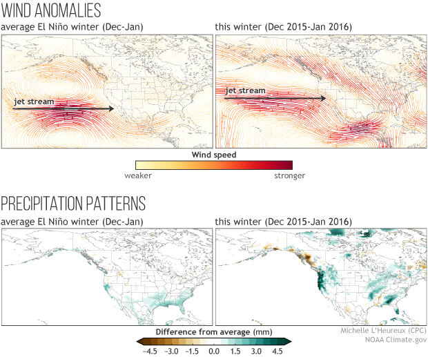 Image of wind anomalies and precipitation patterns.