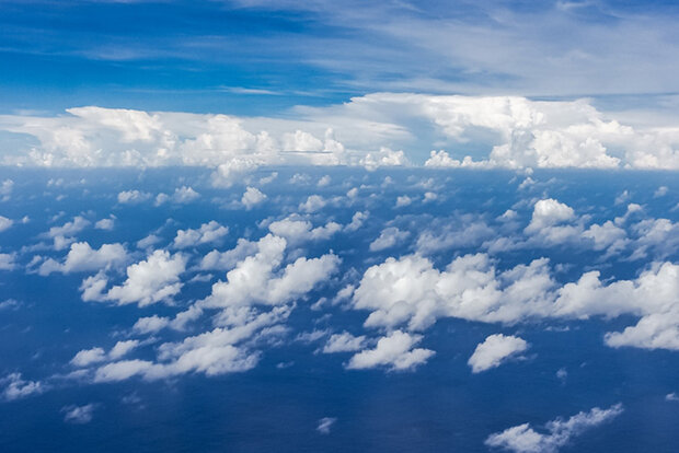 Clouds over the ocean