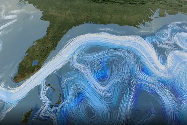 Ocean current visualization