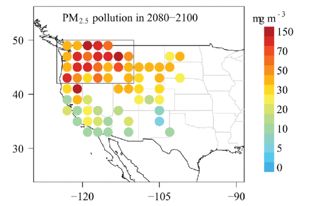 PNW particulate pollution projection