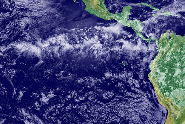 Intertropical Convergence Zone satellite view
