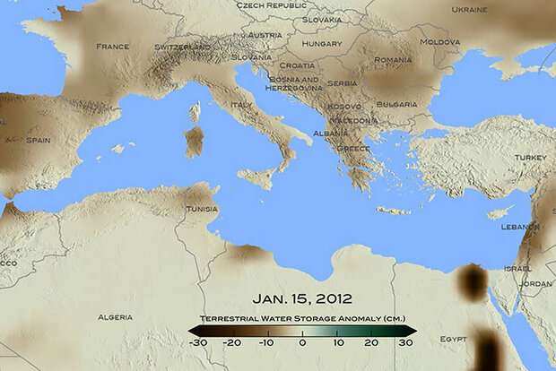Drought around the Mediterranean Sea