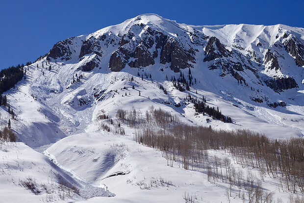 Snowy Colorado mountain