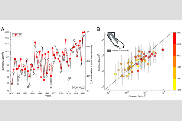 Burned area graphs