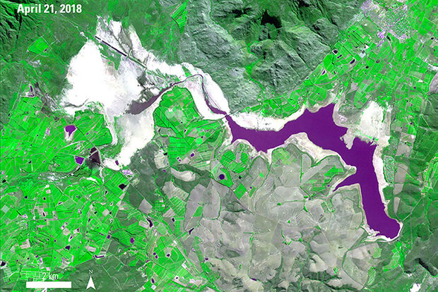 Theewaterskloof Reservoir on April 21, 2018