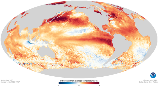 Ocean--Monthly--Difference-from-average-Sea-Surface-Temperature--Global--2023-09-00--large image